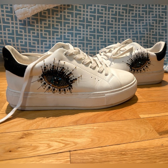 Kurt Geiger Laney Evil Eye Sneaker, size 11 - Picture 3 of 6